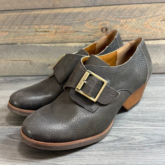 Kork-Ease Nanda Monk Strap Buckle Shoe Size 9.5 M Minimalist Steampunk Brown - Picture 2 of 11